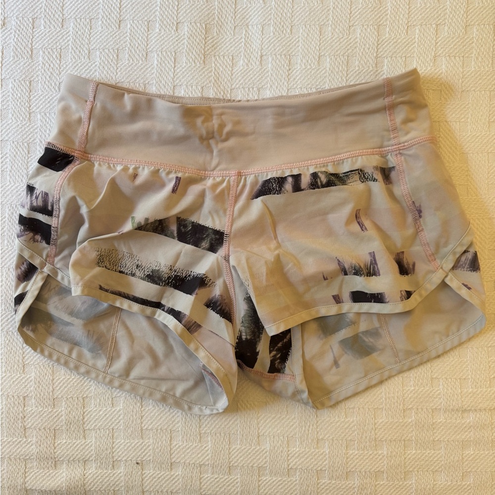 Lululemon Athletica light pink patterned Athletic Shorts